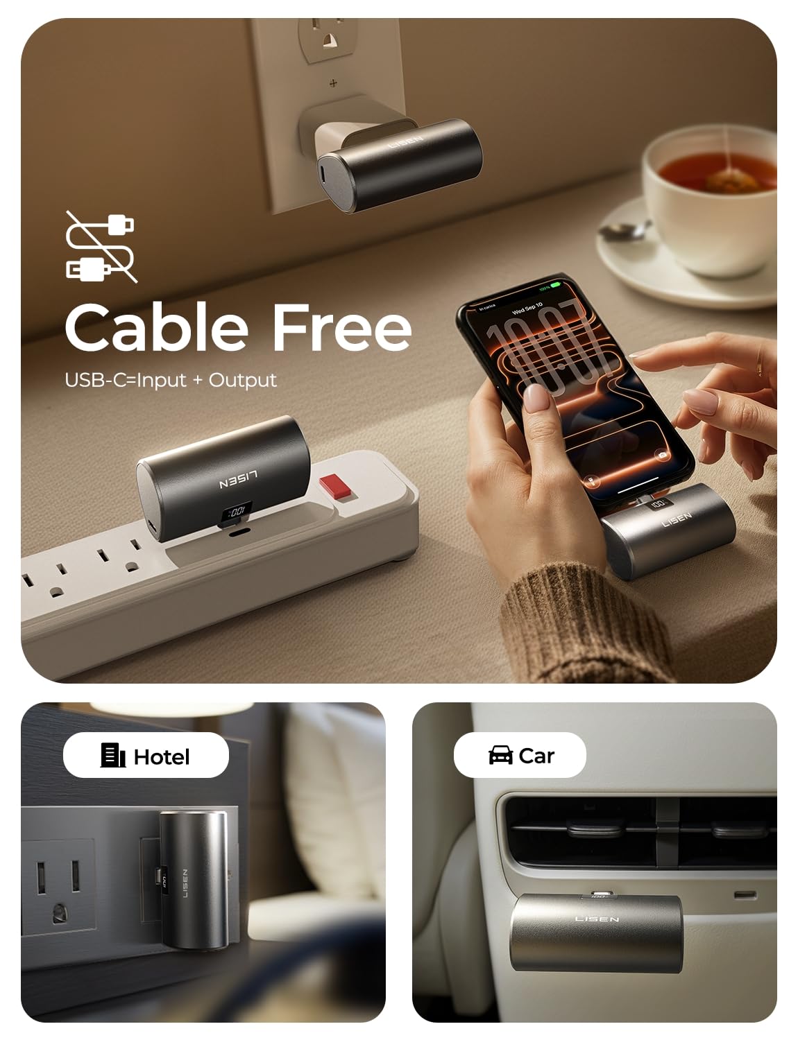 LISEN Power Mini™ — Quando o seu dia não pode parar.