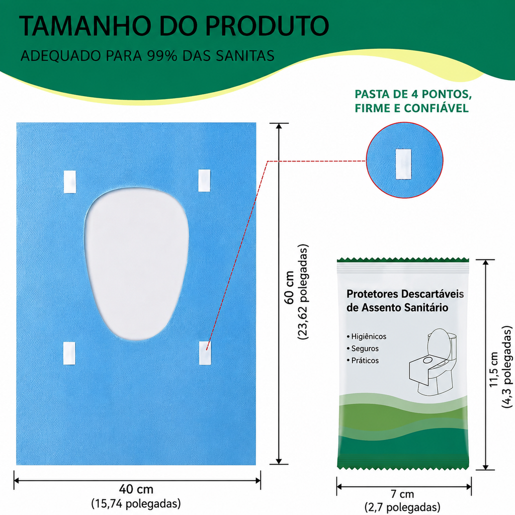 GOclean — Protetor Descartável para Sanita